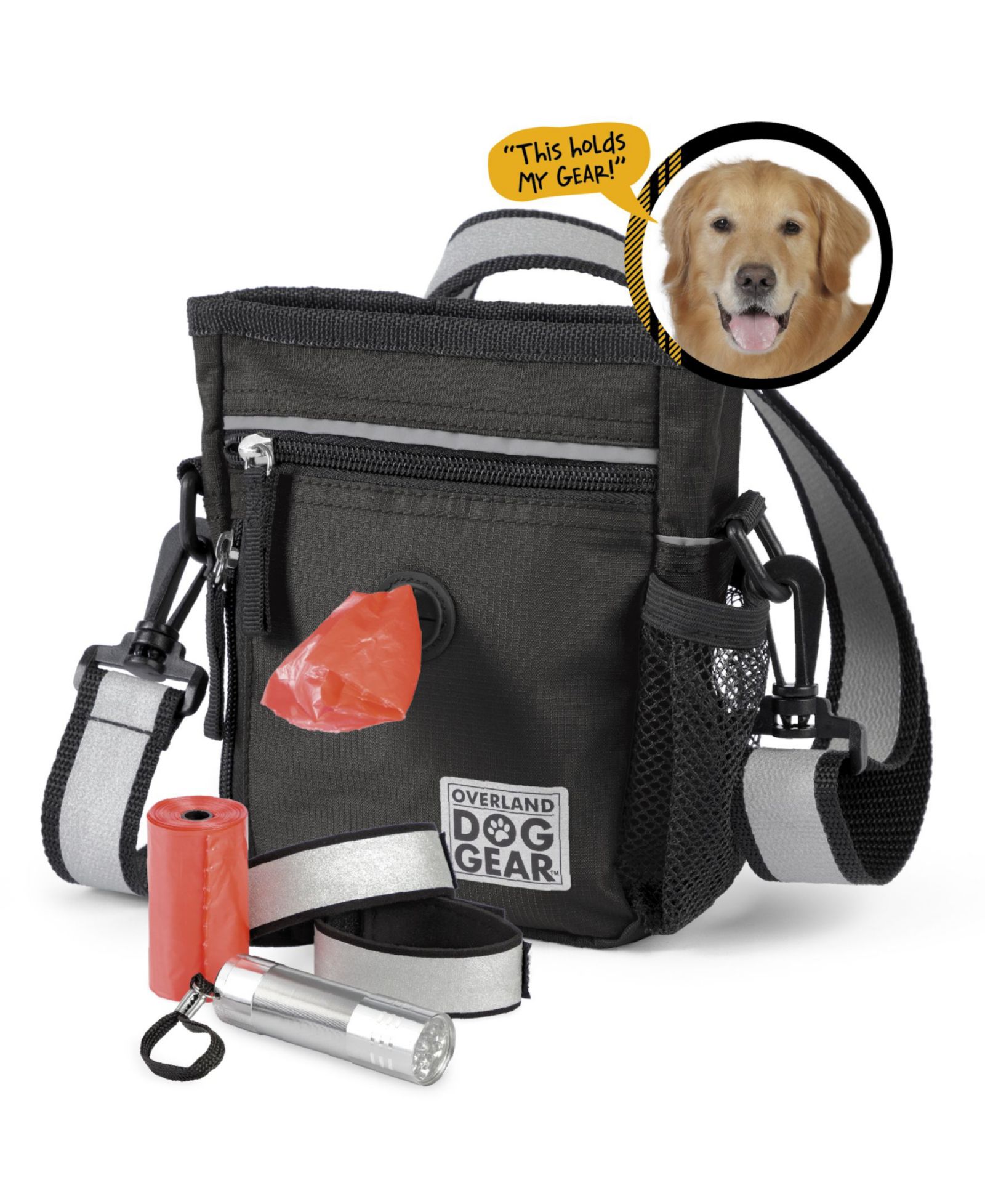 Mobile Dog Gear Day/Night 6 Pc Walking Bag