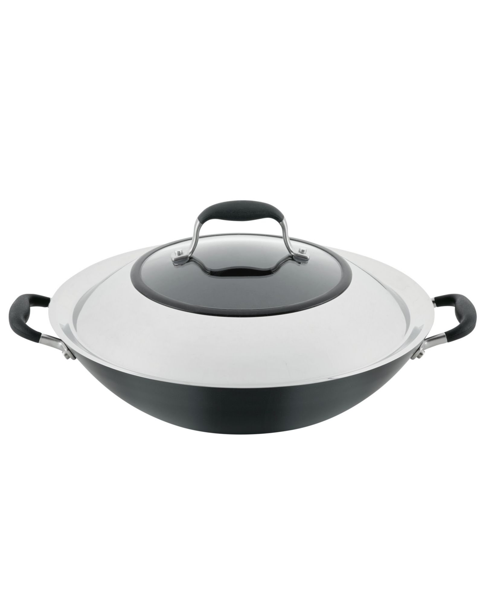 Anolon Advanced Home Hard-Anodized Nonstick Wok with Side Handles, 14"