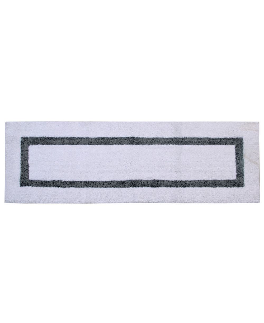 Better Trends Lux Contrast Frame Bath Runner, 20" x 60"
