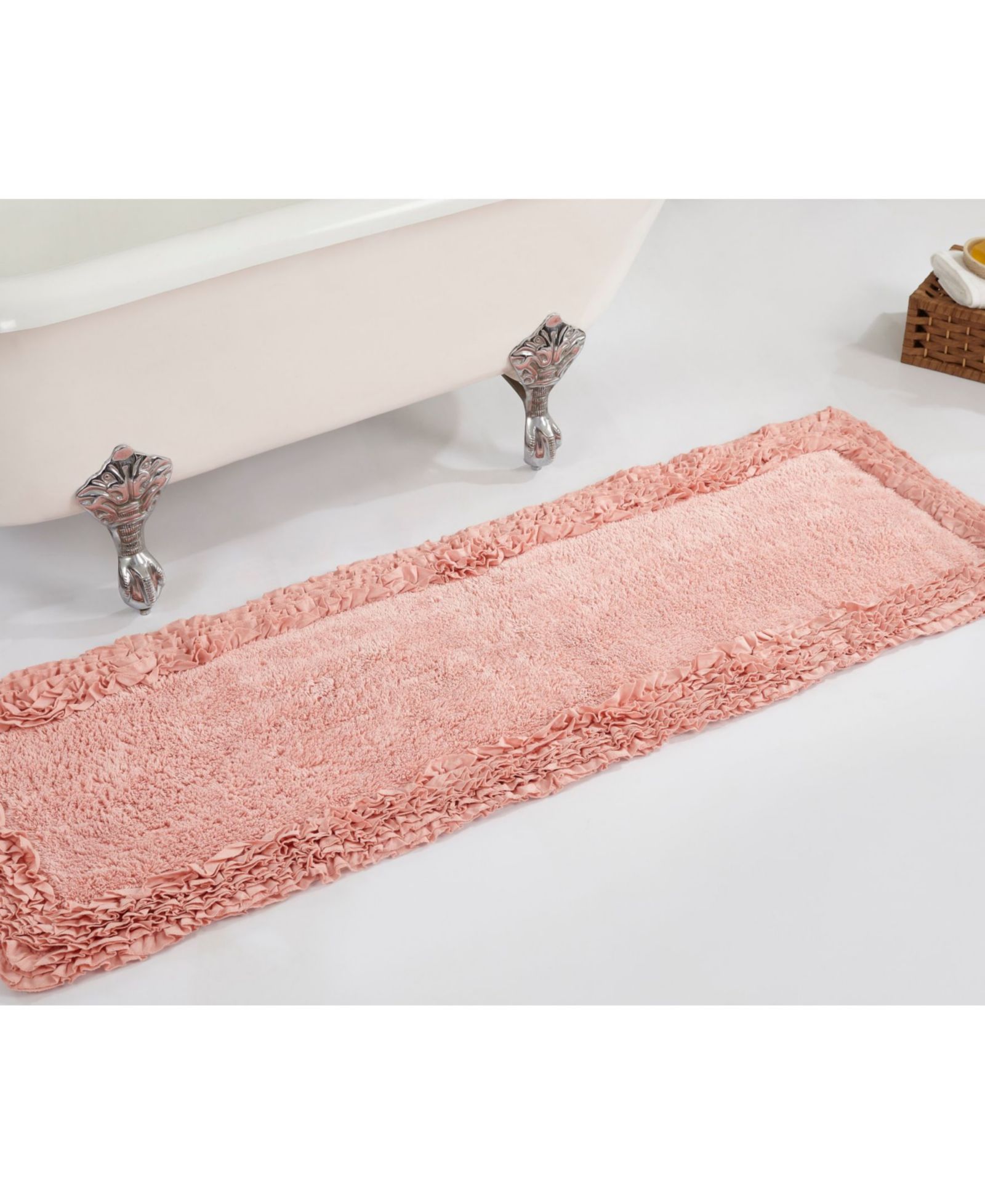 Better Trends Ruffle Bath Runner, 20" x 60"
