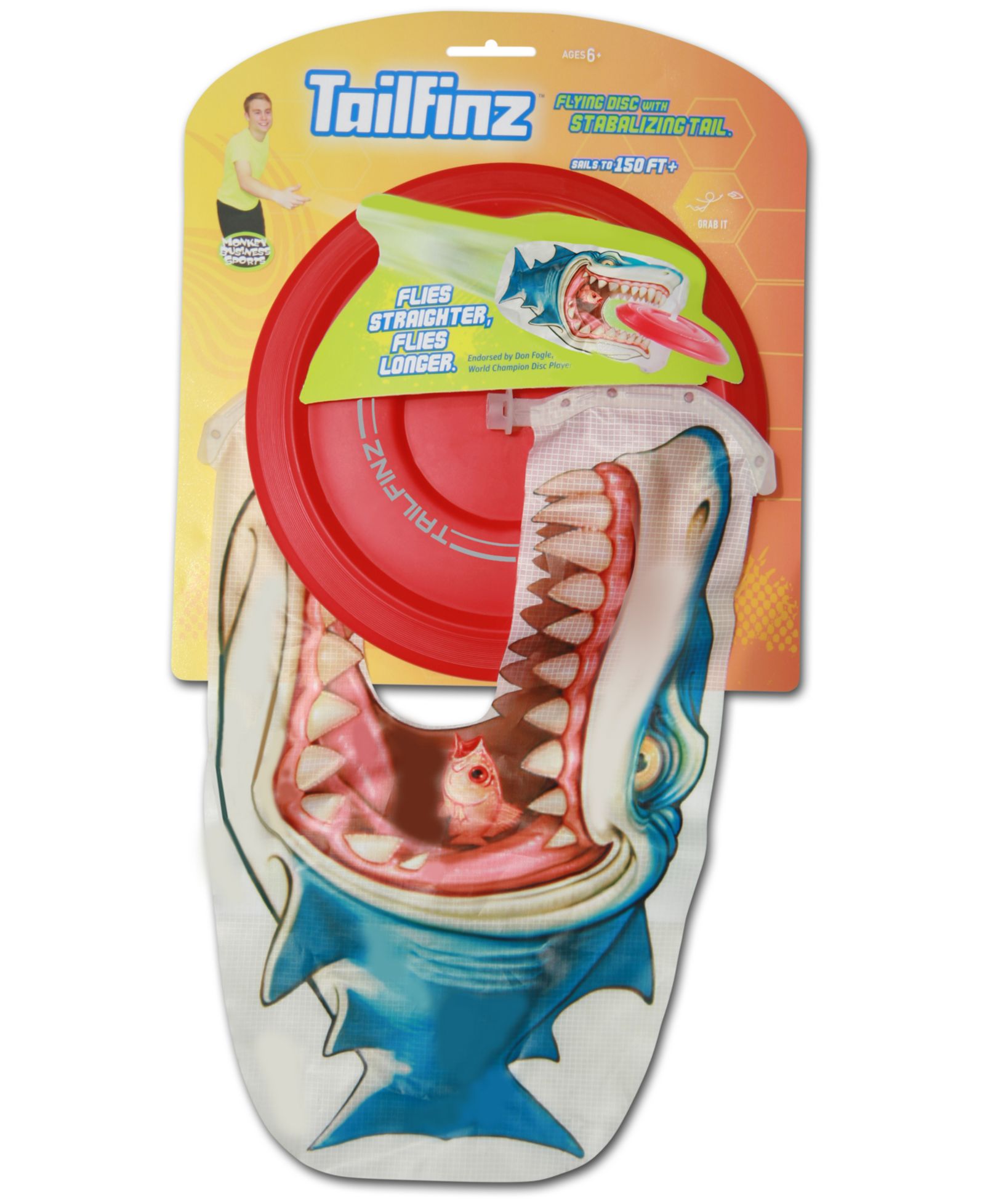 Monkey Business Sports летающий диск Tailfinz со стабилизирующим хвостом