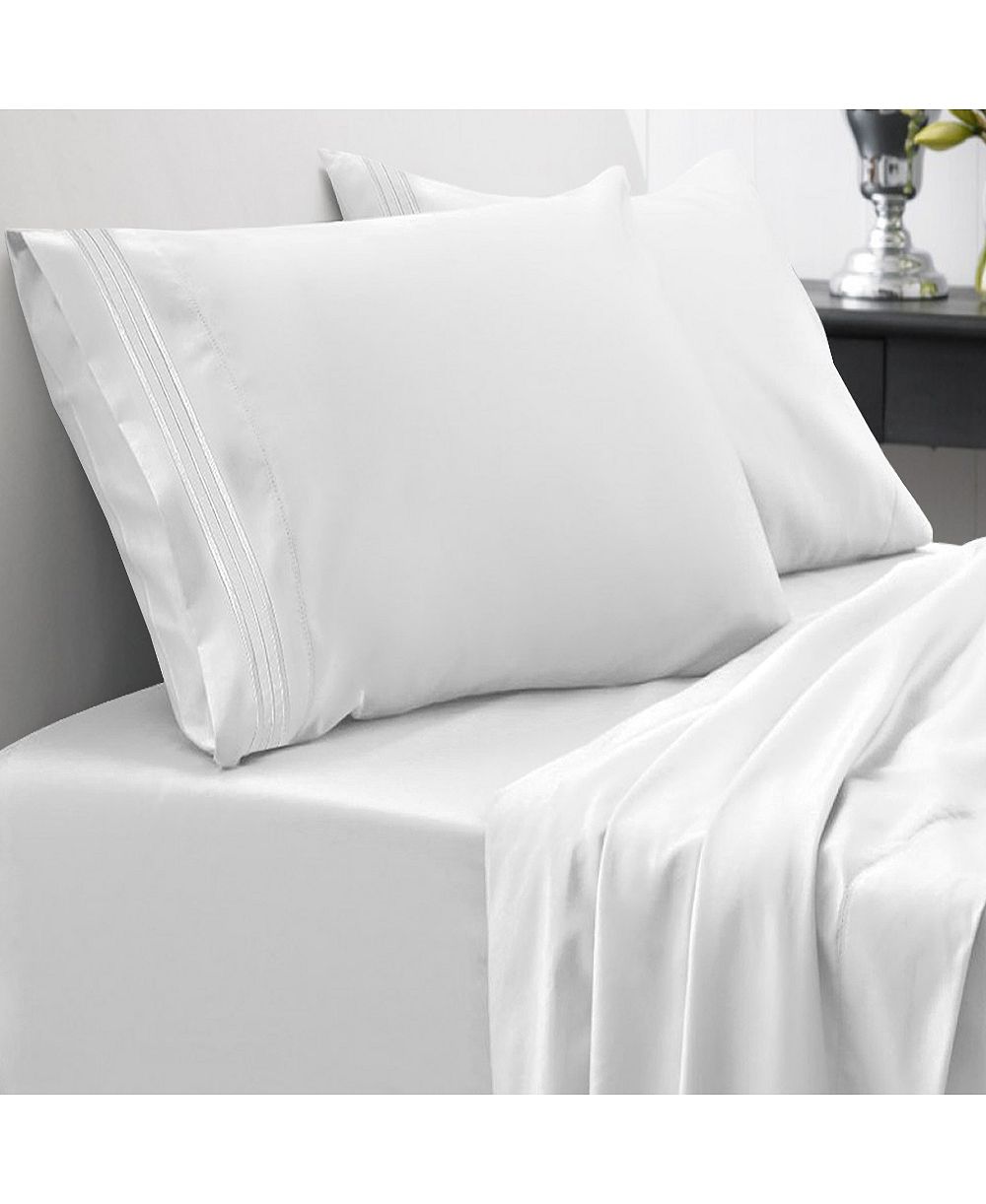 Sweet Home Collection Microfiber 3-Pc. Sheet Set, Twin XL