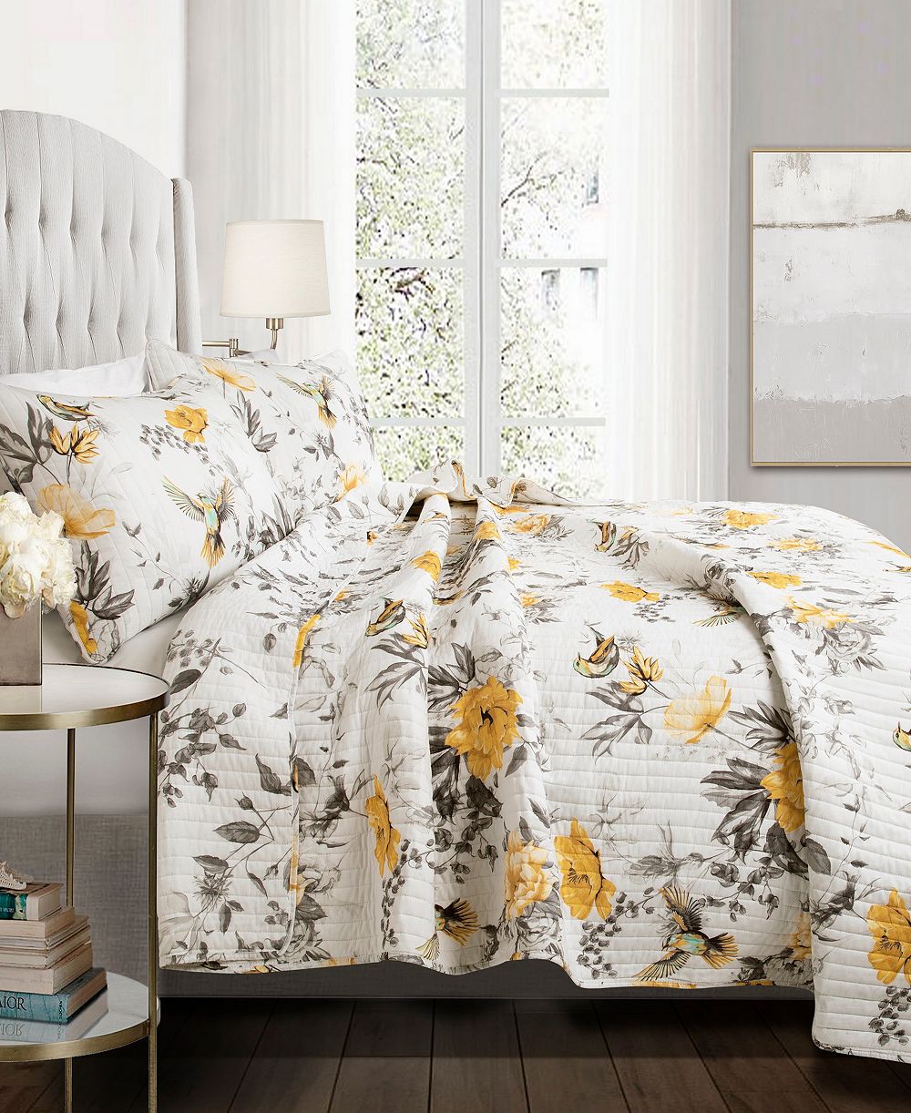 Комплект из 3 стеганых покрывал Lush Décor Penrose Floral, King