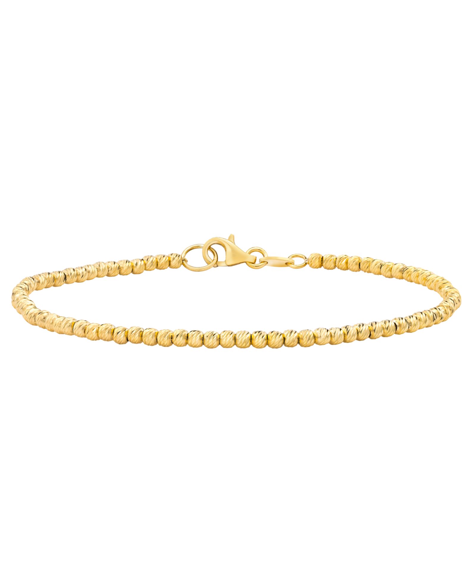 Золотой браслет с бусинами в 14k Gold