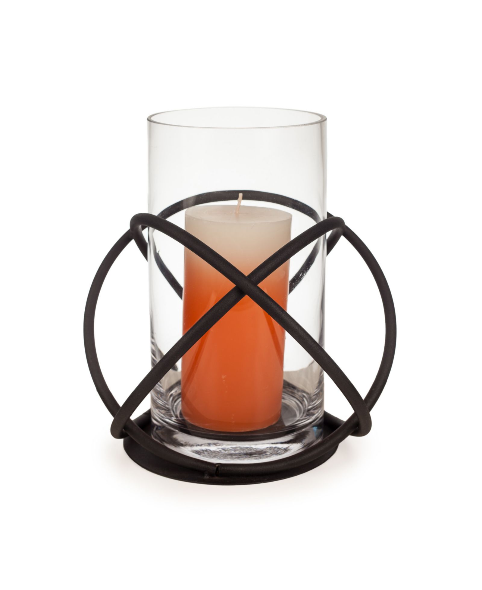 Подсвечник Danya B Large Metal and Glass Orbits Hurricane