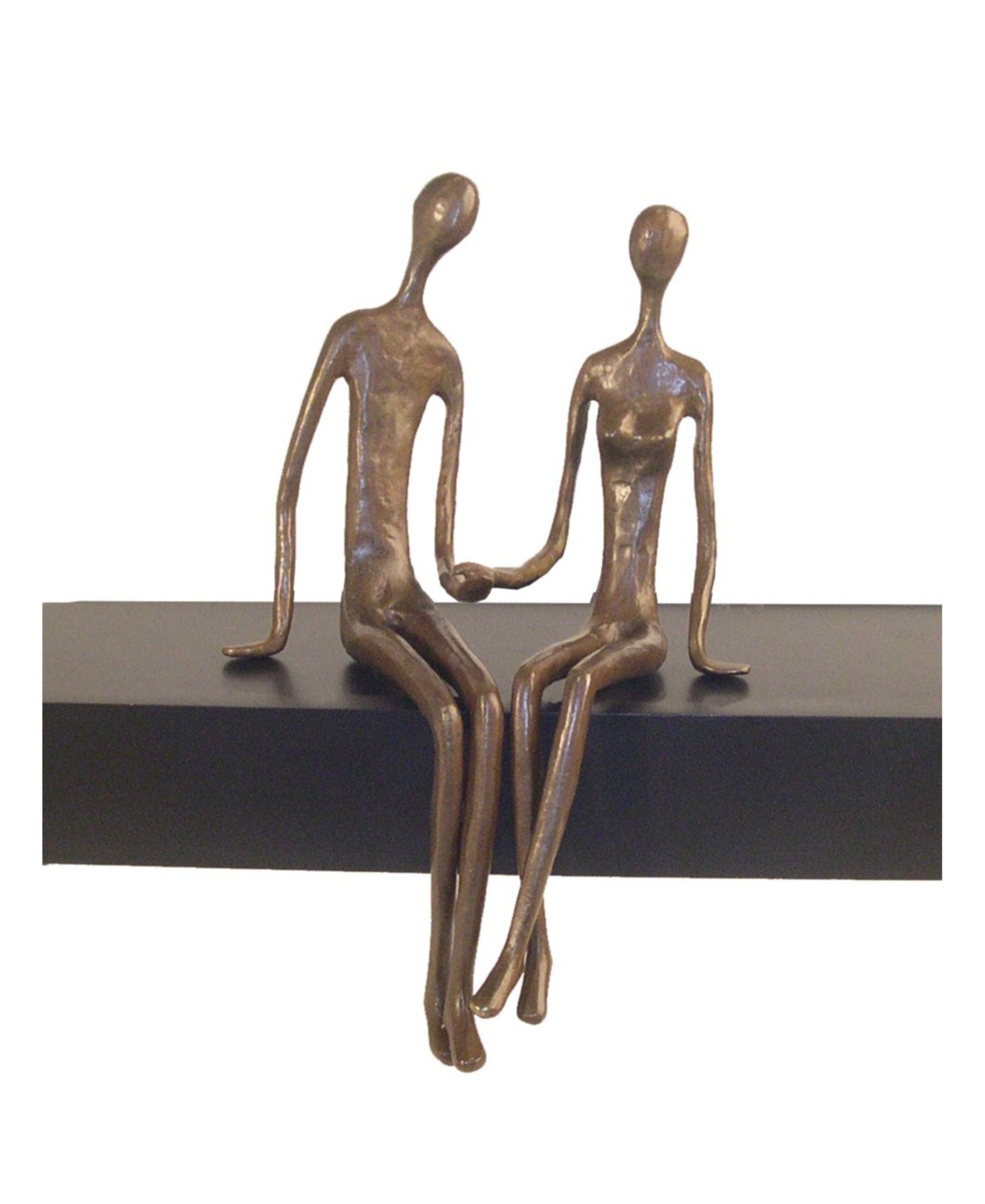 Бронзовая скульптура Danya B Sitting Couple Ledge