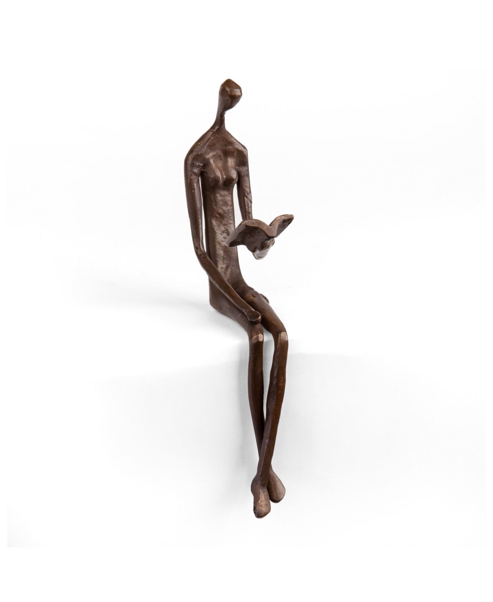 Скульптура Danya B Woman Reading Over Ledge Cast Bronze