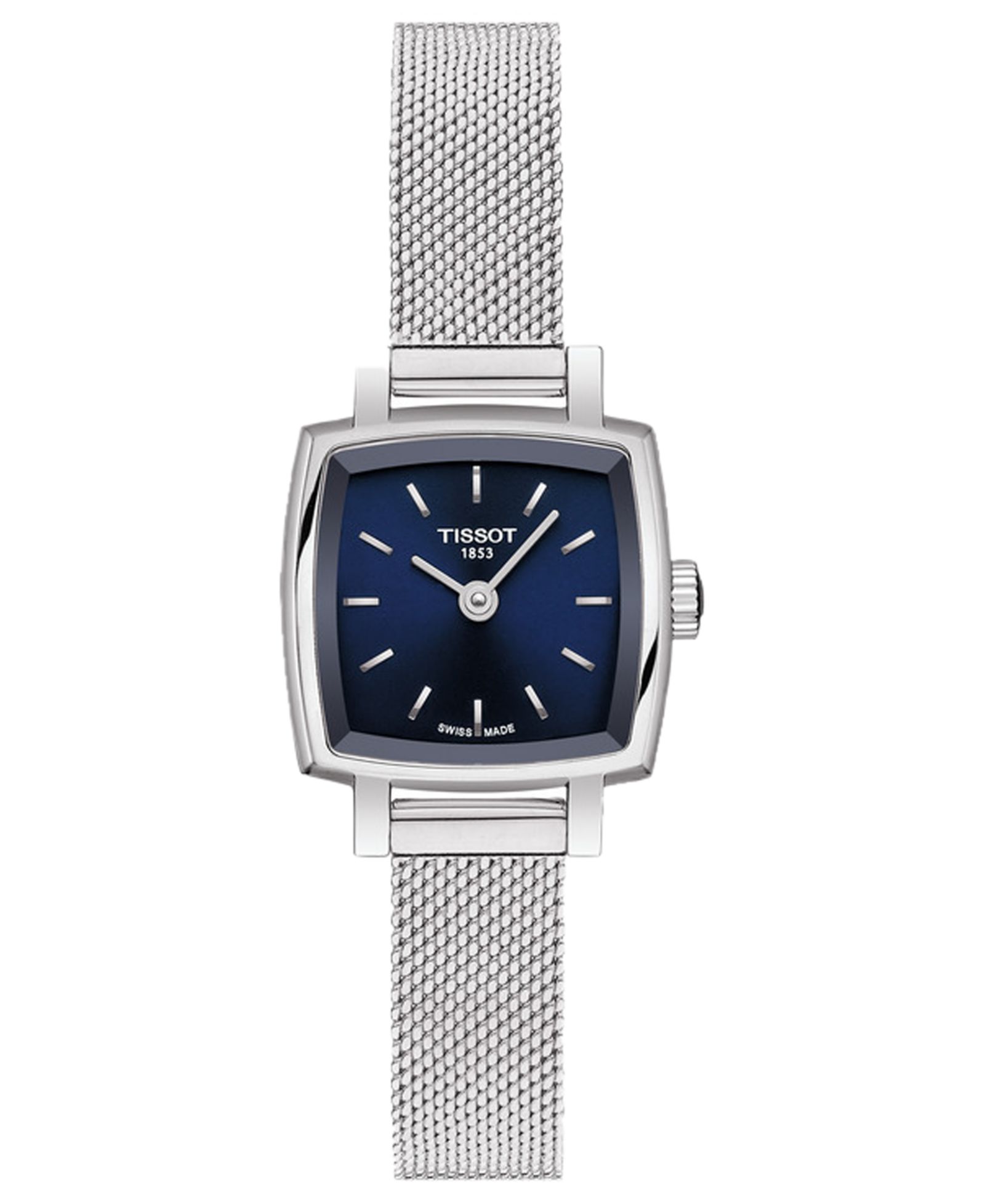 Tissot женские швейцарские часы T-Lady Lovely с сетчатым браслетом из нержавеющей стали, 20 мм