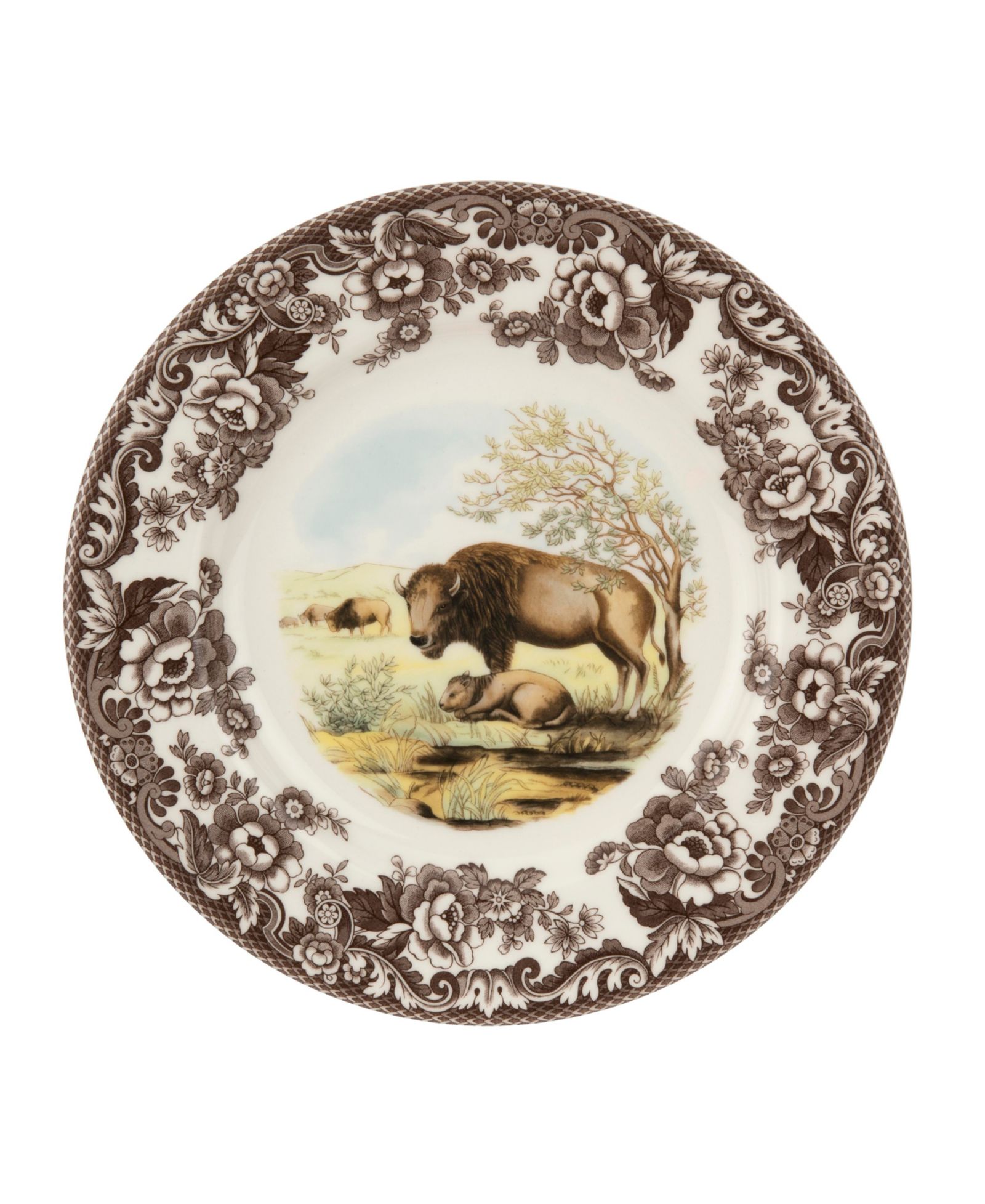 Spode Woodland Bison Обеденная тарелка