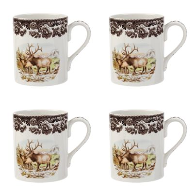 Кружки Spode Woodland Elk, набор из 4 штук