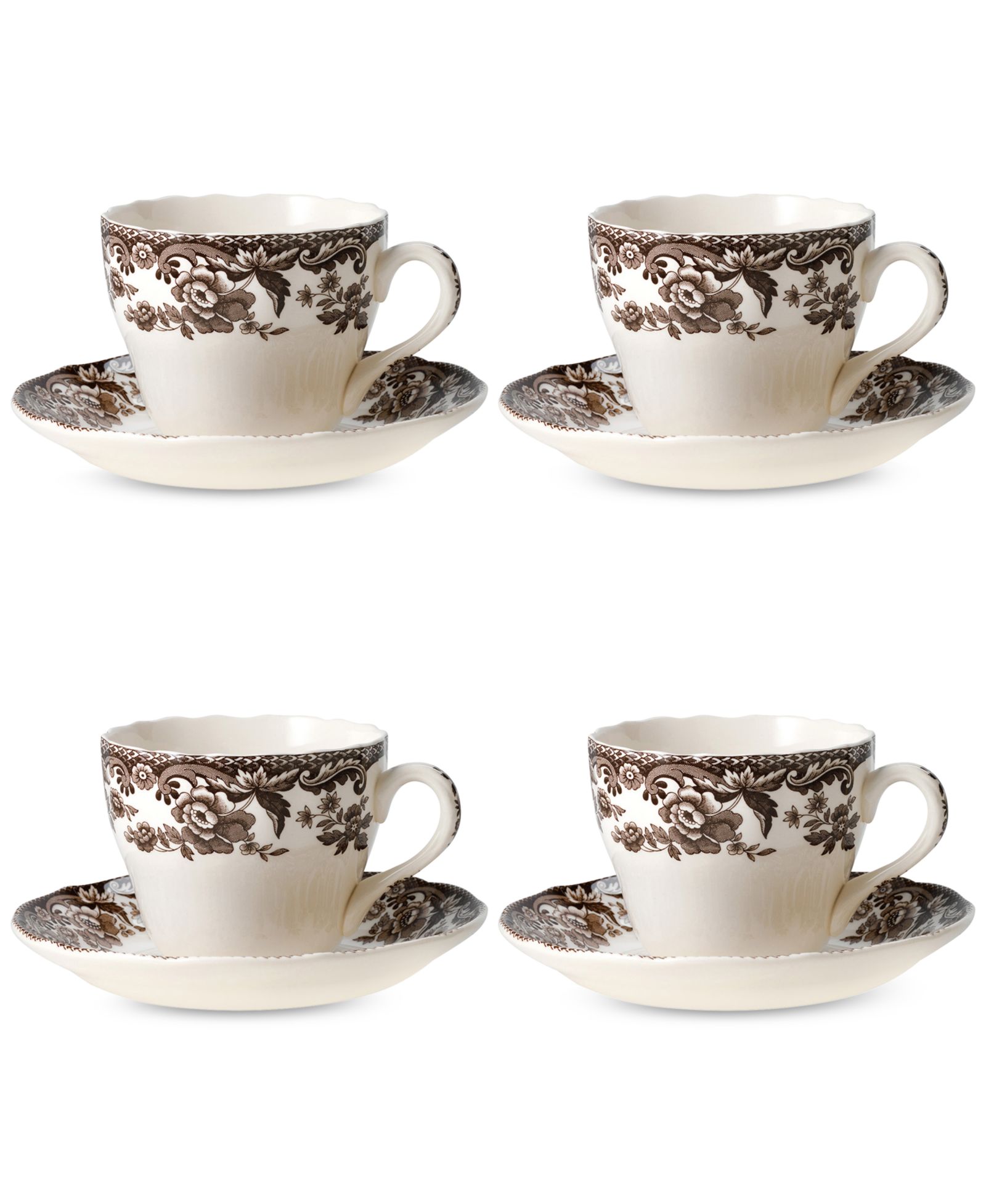Набор из 4 чашек и блюдец Spode Delamere
