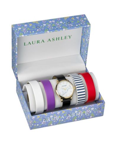 Часы Laura Ashley Gold Slidethrough с сменным мраморным циферблатом
