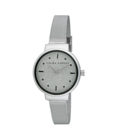 Часы Laura Ashley Spray Silver Mesh Powered Glitz Dial