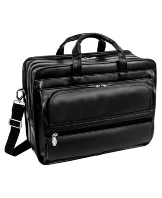 Mcklein Elston Checkpoint-Friendly Double Compartment Laptop Briefcase
