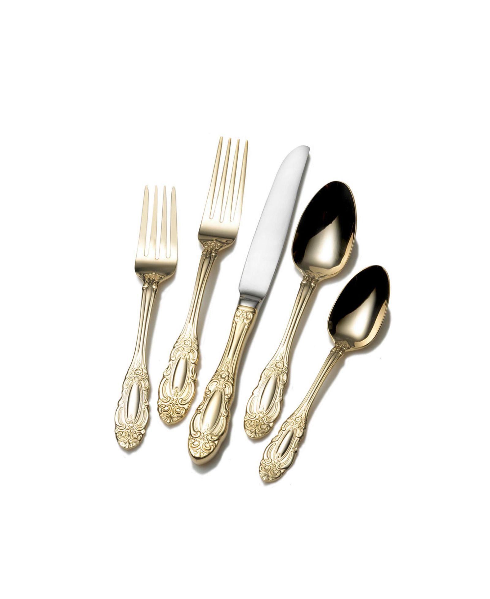Wallace Duchess Gold 65 Pc. Flatware Set, Service for 12