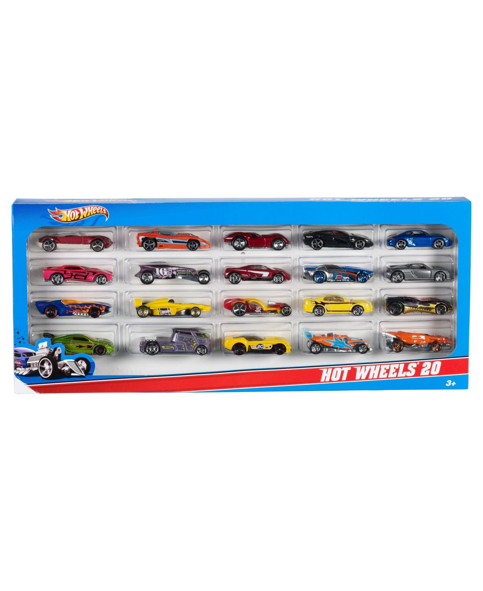 Hot Wheels набор из 20 игрушечных автомобилей в масштабе 1:64, стили могут отличаться