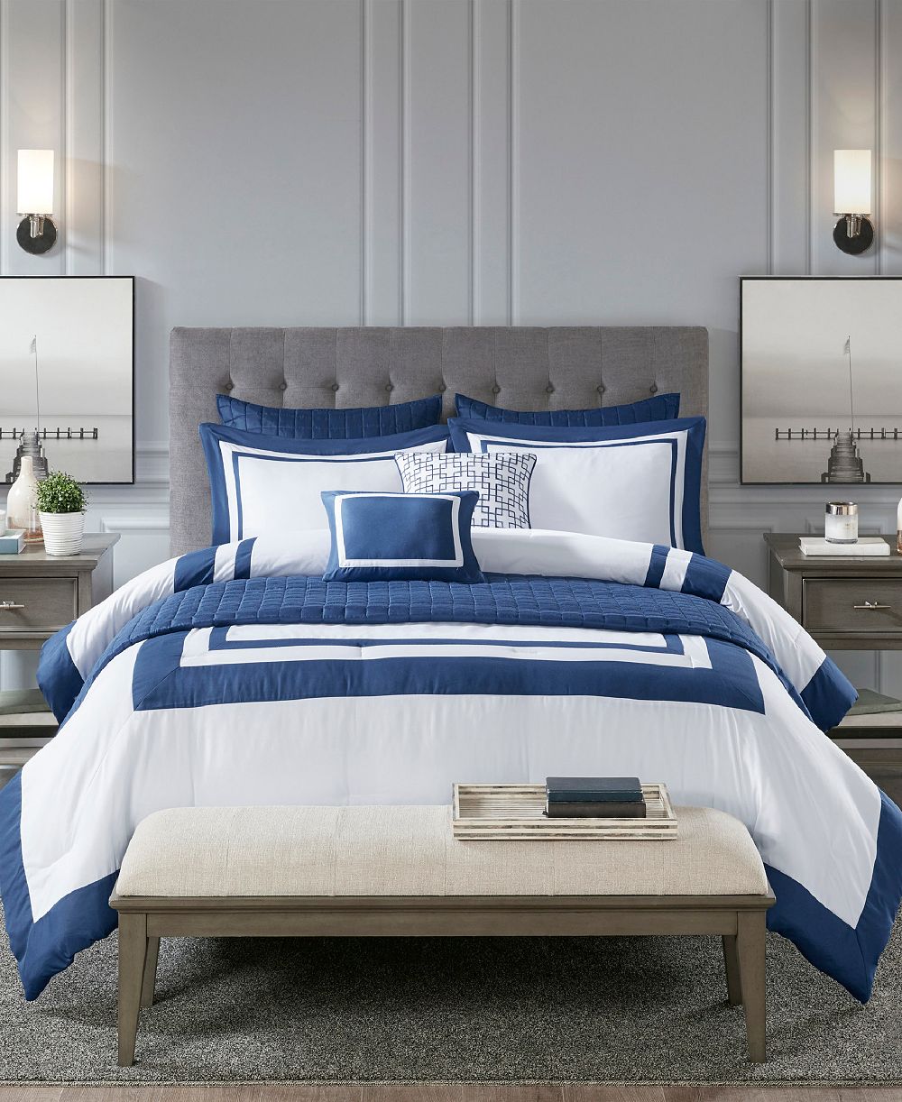 Madison Park Heritage 8-Pc. Comforter & Coverlet Set, King/California King