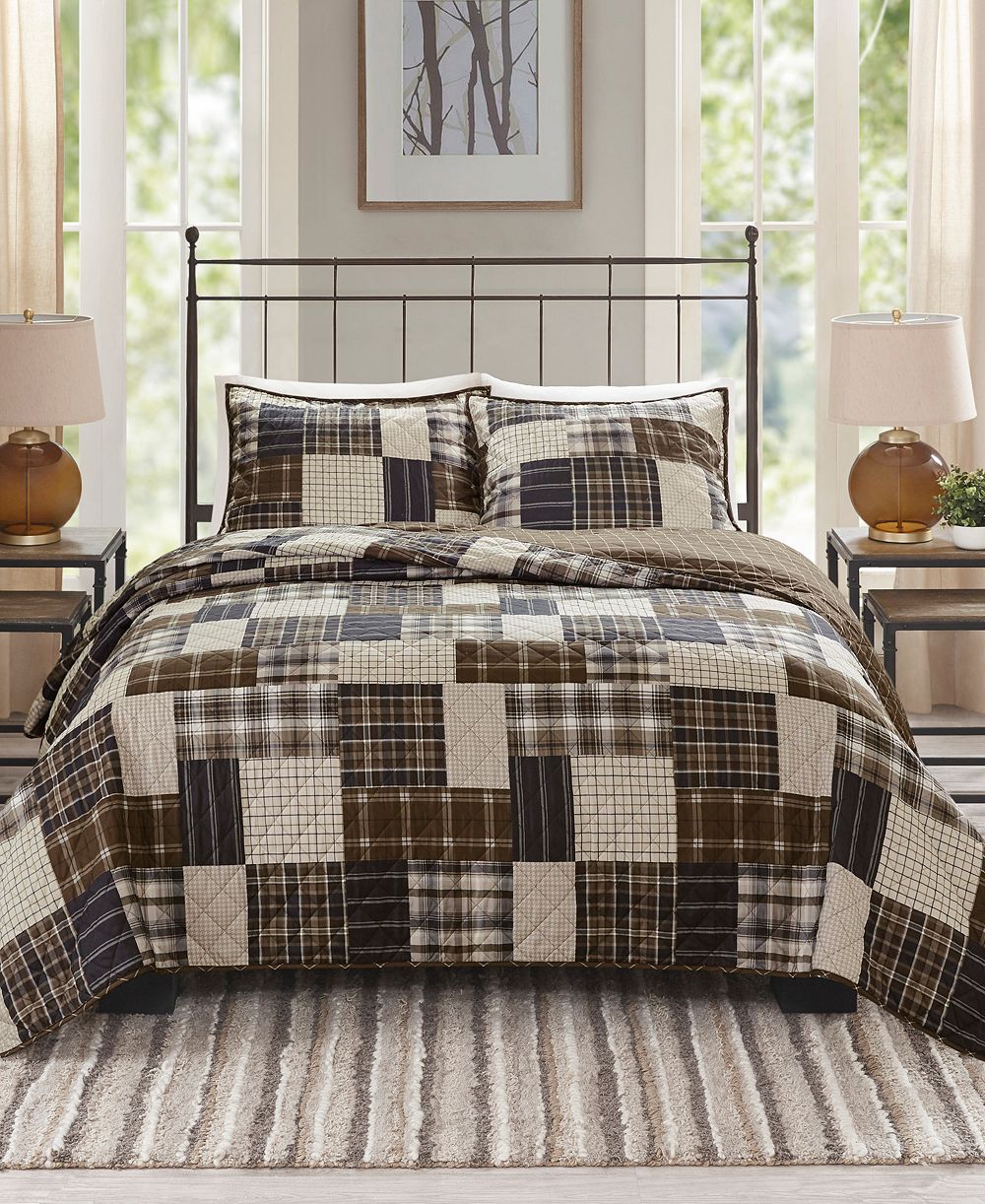 Madison Park Timber Reversible 3-Pc. Quilt Set, King/California King