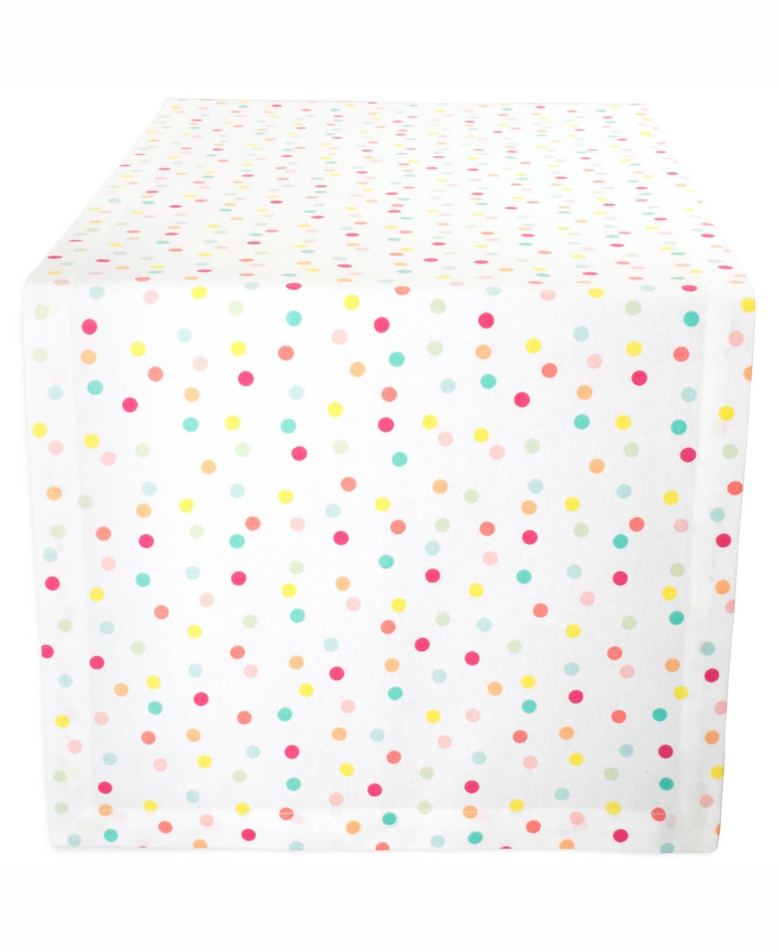 Multi Polka Dots Print Table Runner 14" X 108"