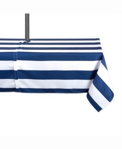 Design Imports скатерть для улицы в полоску Nautical Blue, 60" X 120"
