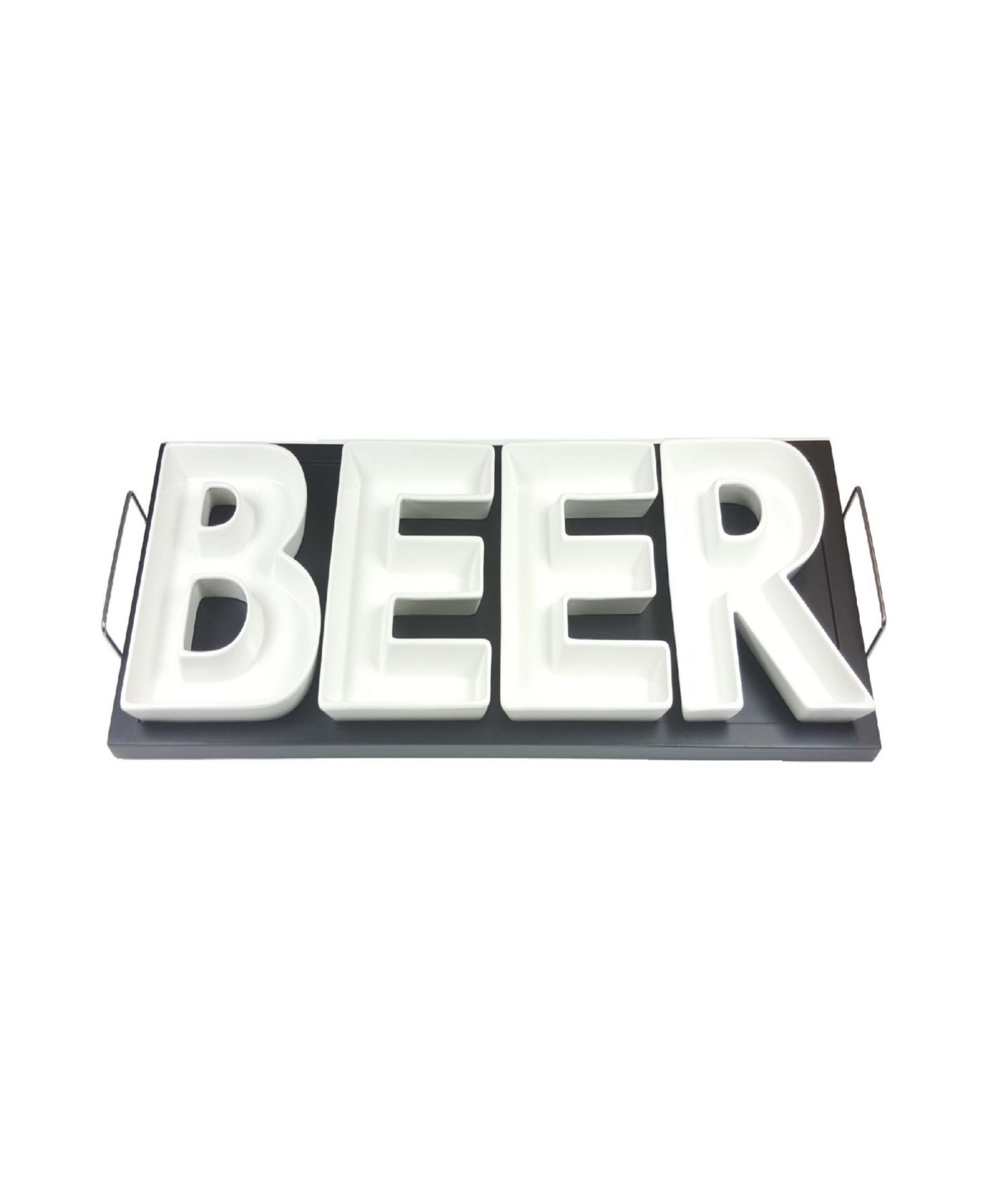 Сервировочные блюда Red Vanilla Vanilla BEER с деревянным подносом 21 x 7"