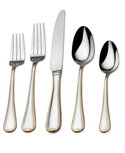 Mikasa Cameo Gold 65 Pc. Flatware Set, Service for 12