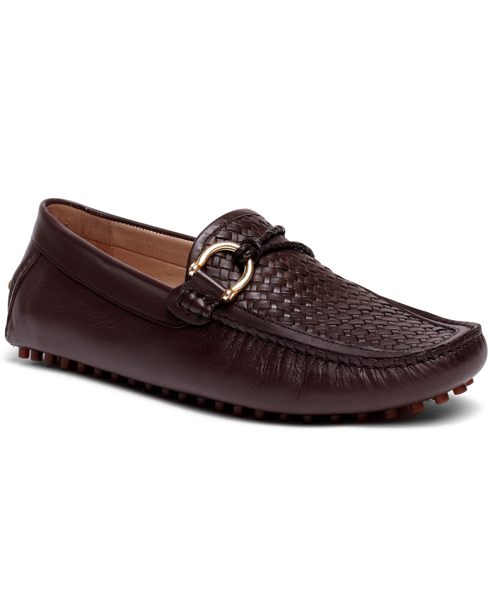 Carlos by Carlos Santana Men's Malone Interweave Leather Slip-On Driving Loafers
