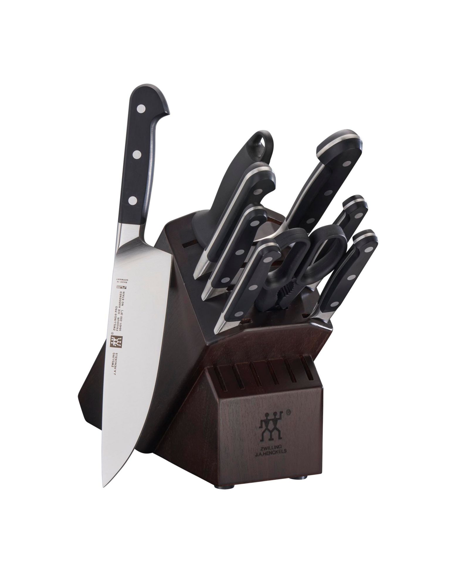 Zwilling Pro 10pc Block Set with Walnut Block