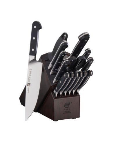 Набор ножей ZWILLING Pro 16pc Block Set с деревянной подставкой из ореха