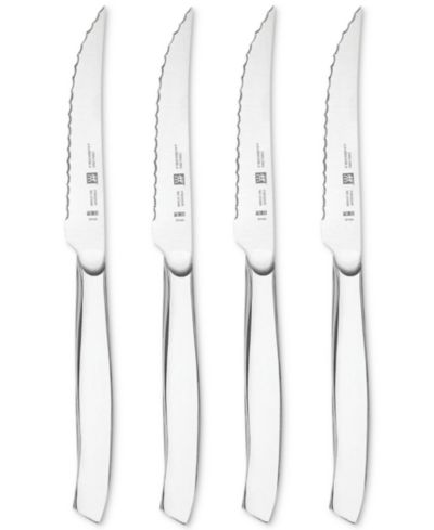 Zwilling 4-Pc. Stainless Steel Serrated Mignon Steak Knife Set