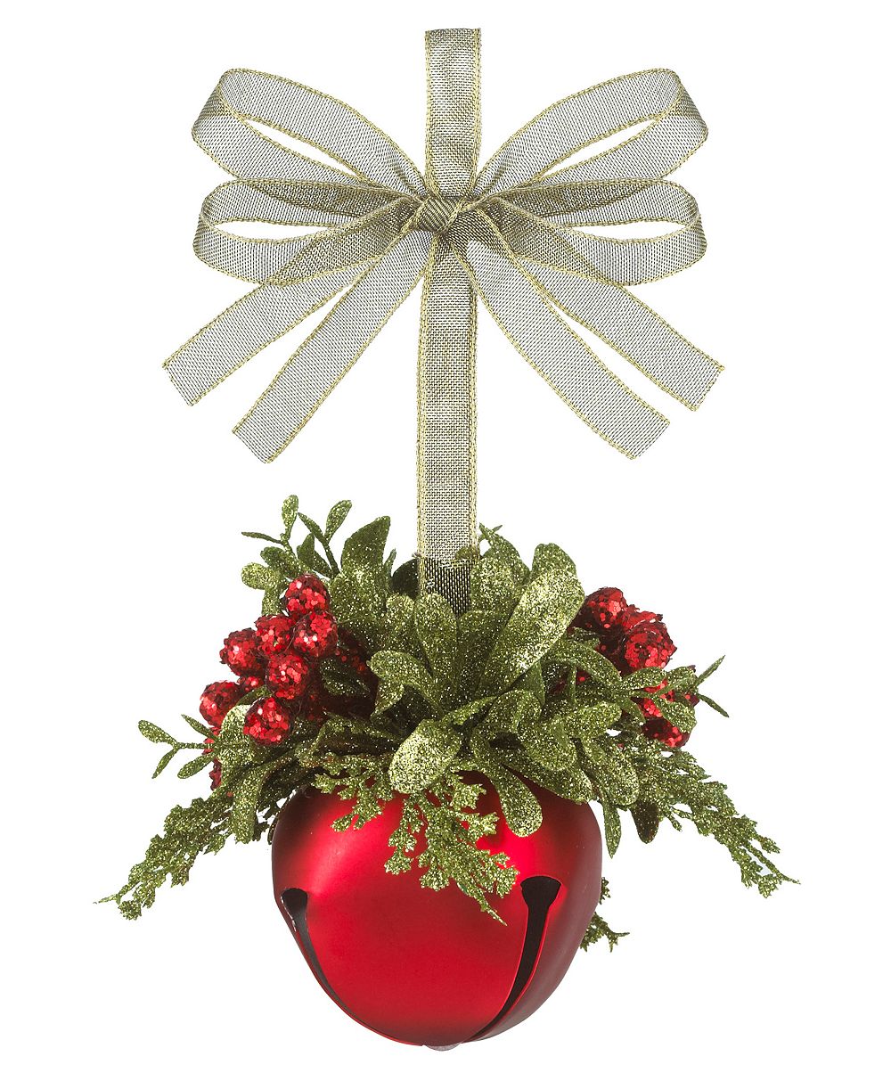 Колокольчик Ganz Kissing Krystals Mistletoe Bell Red