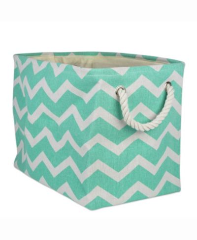 Design Import Storage Bin Chevron, Rectangle