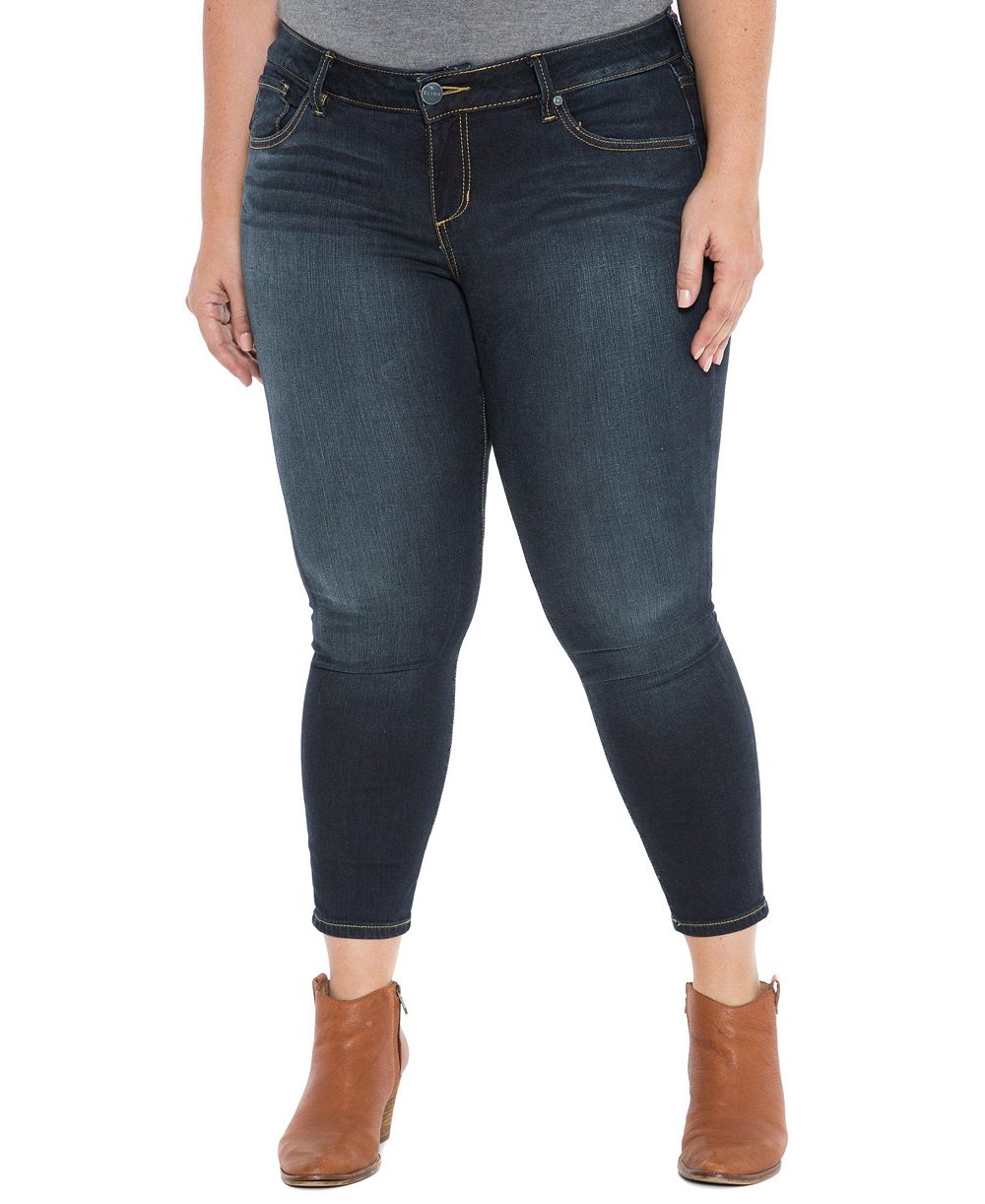 Джинсы Slink Jeans Women's Denim High Rise Ankle Skinny 27" inseam