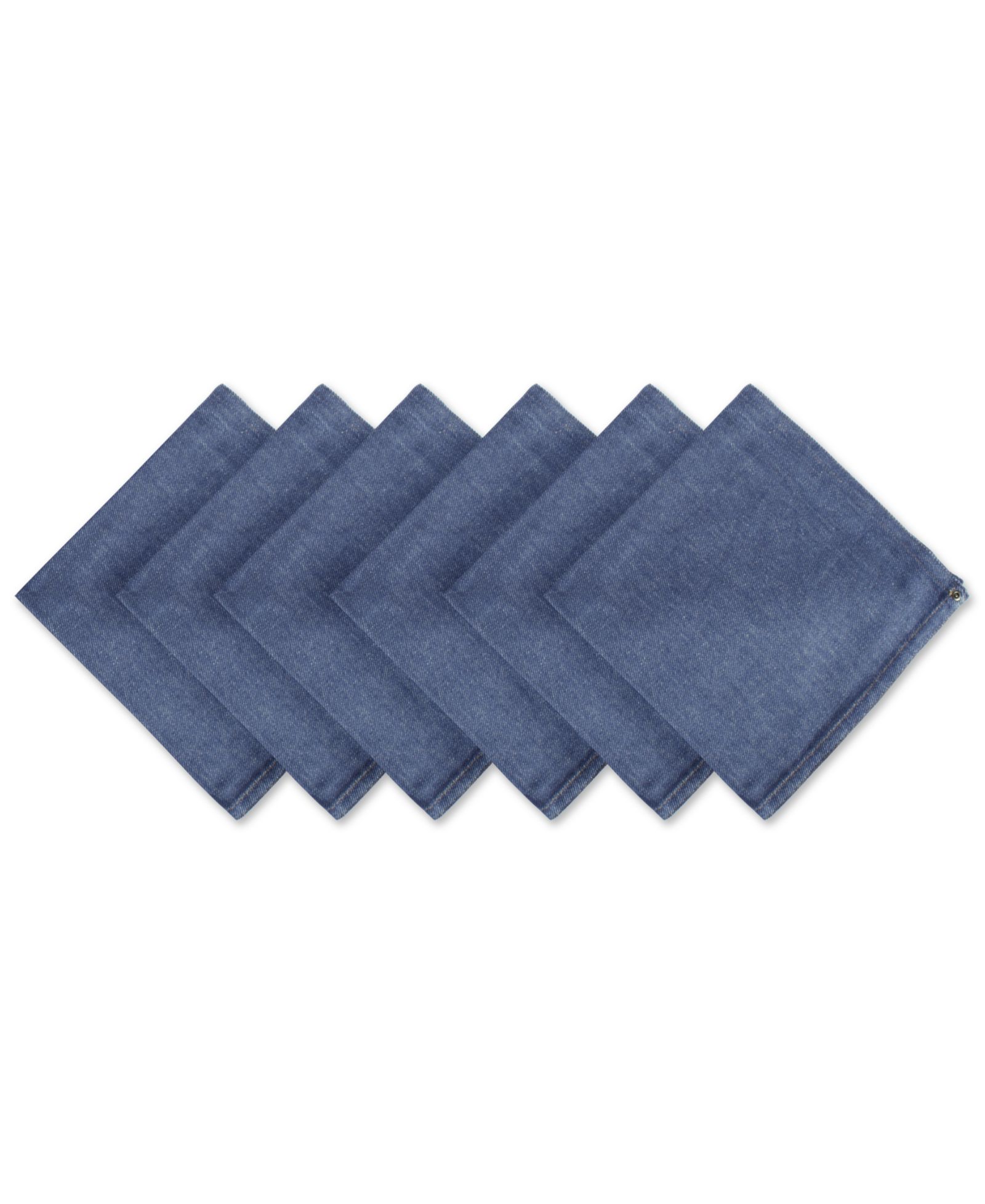 Denim вышитые джинсовые салфетки, набор из 6 шт