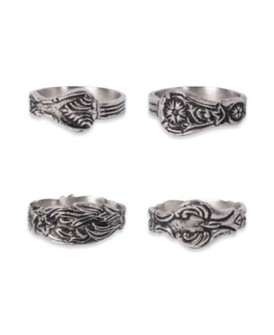 Assorted Spoon Napkin Ring, Set of 4