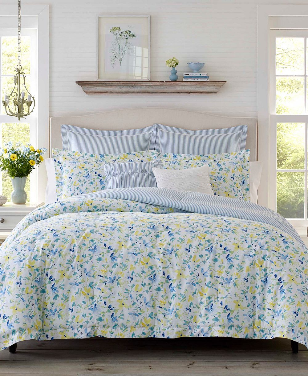 Комплект покрывал Laura Ashley Nora Reversible Full/Queen