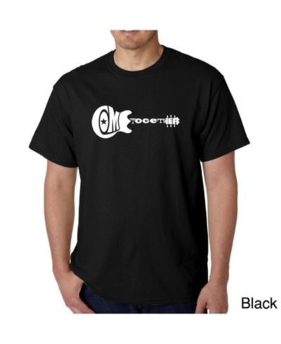 LA Pop Art Mens Word Art T-Shirt - Come Together