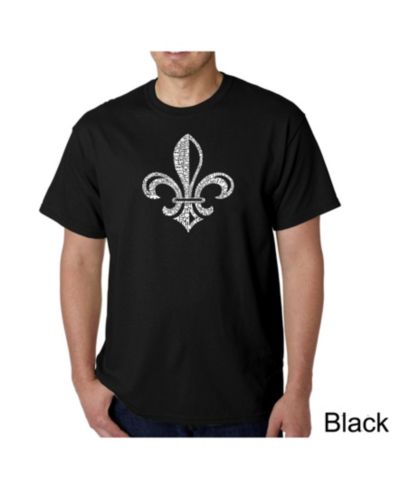 LA Pop Art Mens Word Art T-Shirt - When the Saints Go Marching In