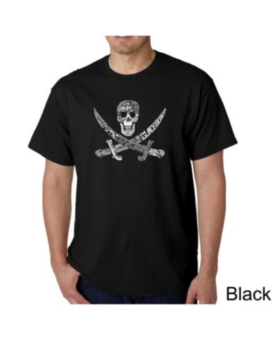 LA Pop Art Mens Word Art T-Shirt - Pirate