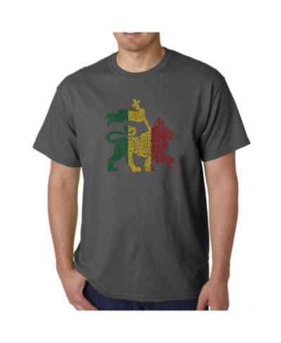 LA Pop Art Mens Word Art T-Shirt , One Love