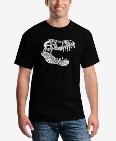 Футболка LA Pop Art Mens Word Art T-Shirt - T-Rex Skull