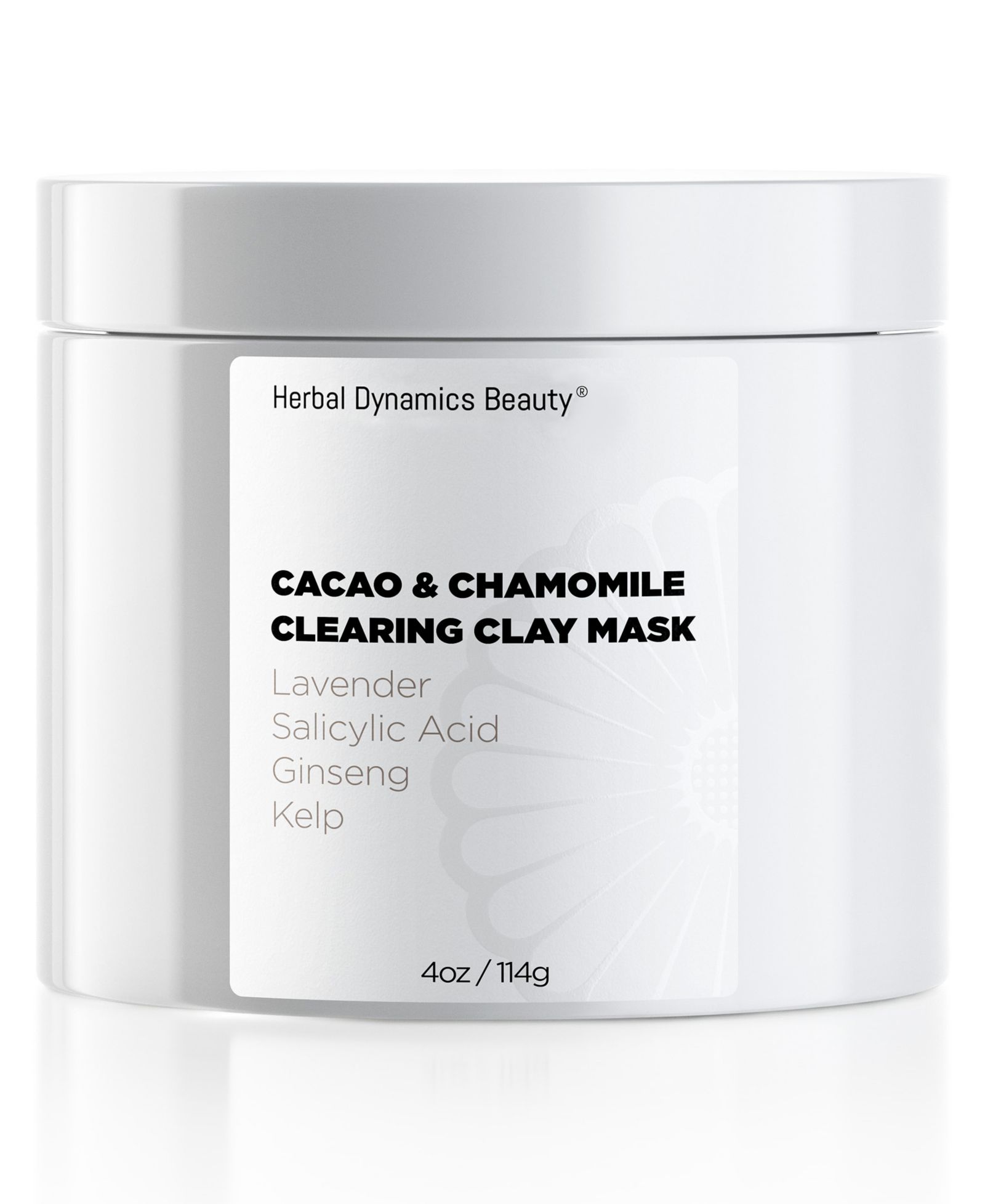 Herbal Dynamics Beauty очищающая глиняная маска с какао и ромашкой