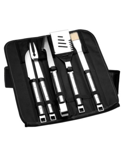BergHOFF Cubo 6-Pc. Stainless Steel BBQ Set with Folding Bag