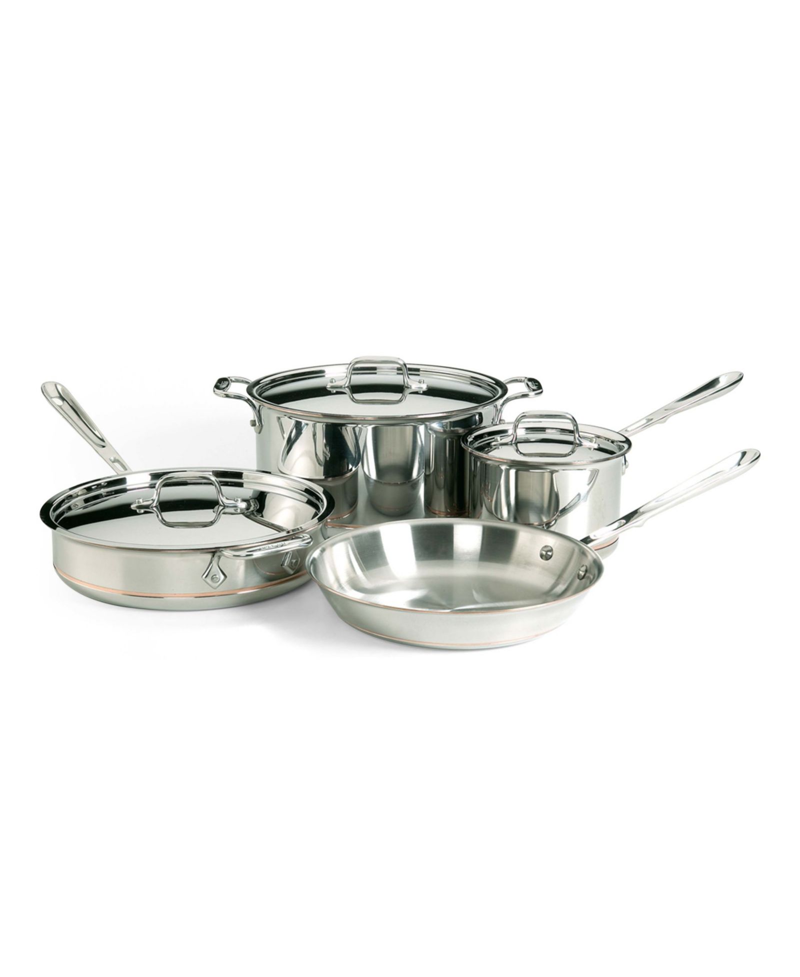 All-Clad Copper Core Cookware Set, 7 Piece
