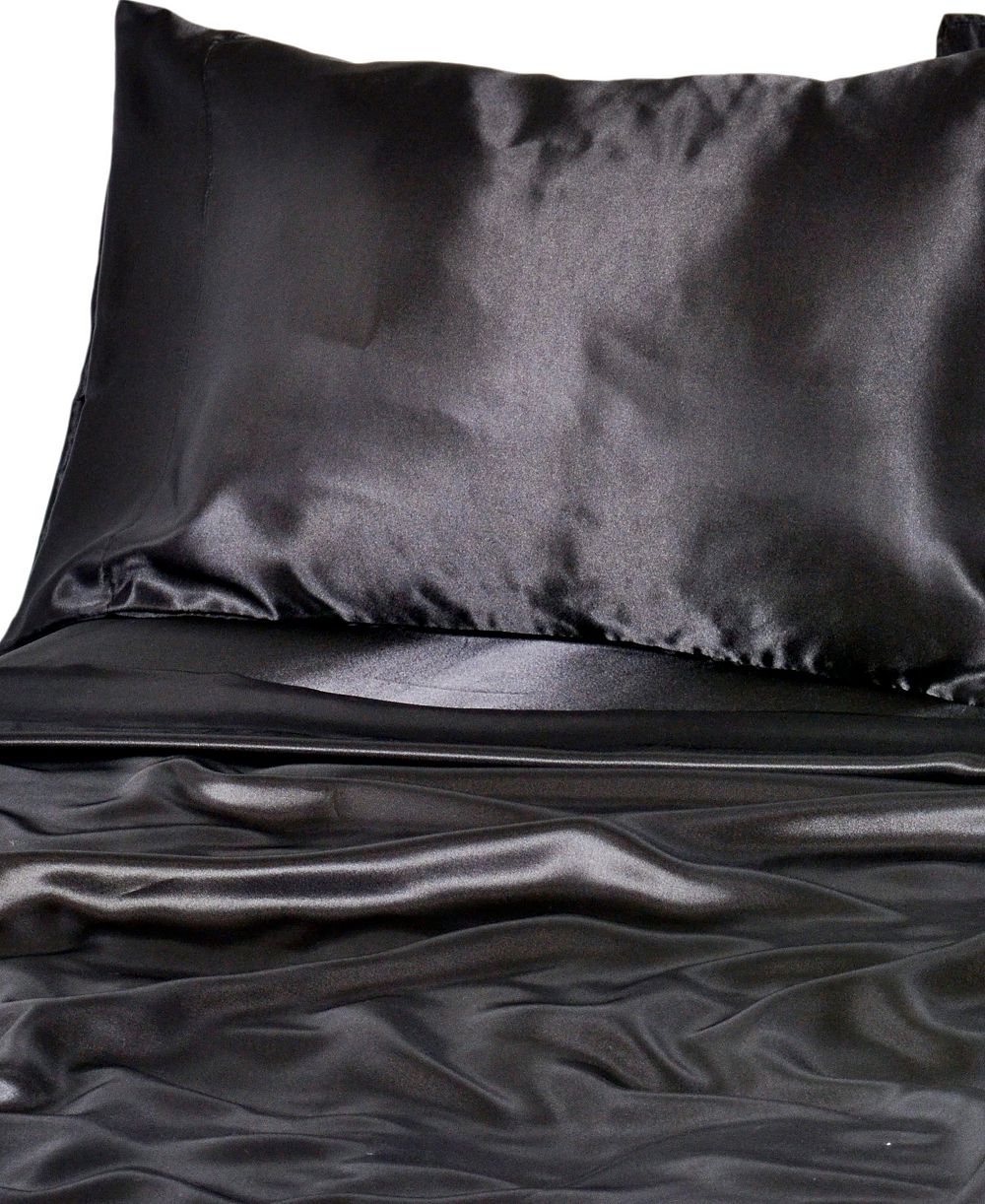 Beatrice Home Fashions Luxurious Satin 4-Pc. Sheet Set, Full