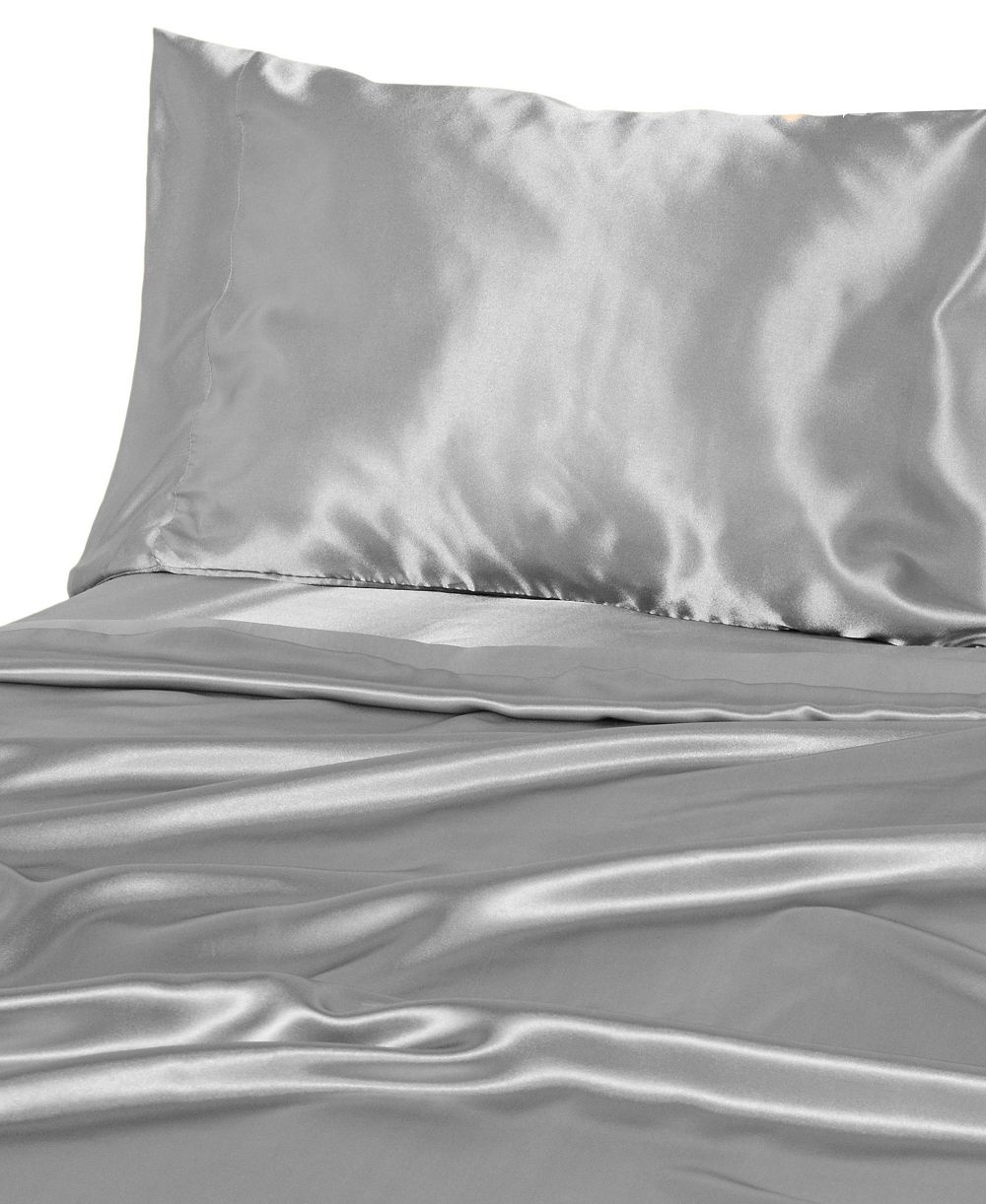 Beatrice Home Fashions Luxurious Satin 4-Pc. Sheet Set, Queen