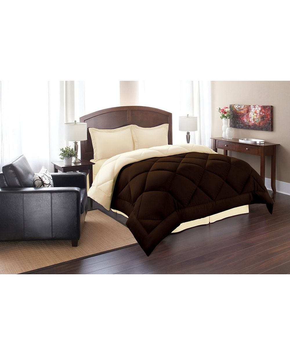Elegant Comfort Reversible Down Alternative 3 Pc. Comforter Sets, Full/Queen