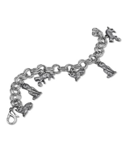 Браслет с подвесками 2028 Pewter 6 Cat Charm