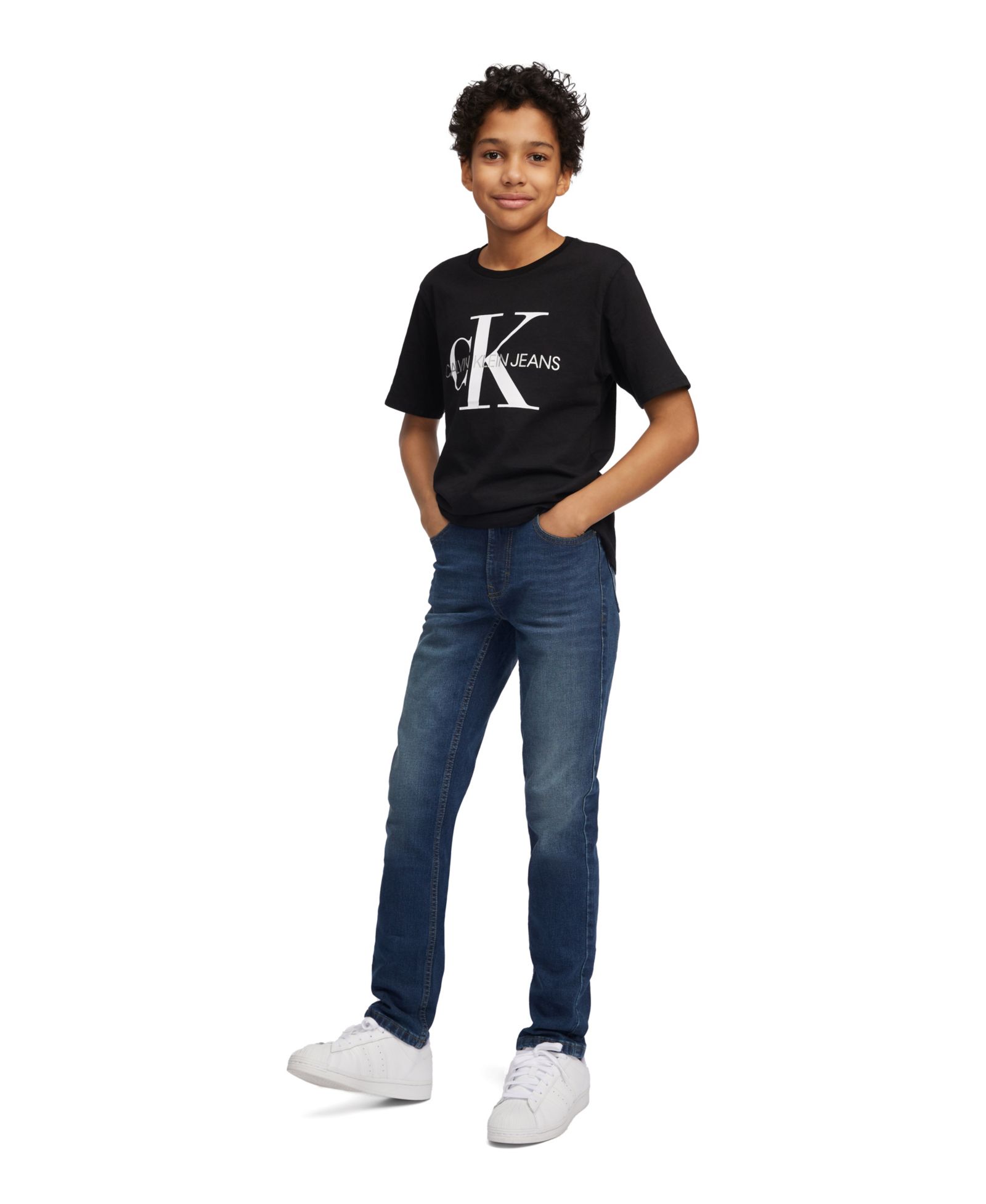Мужская футболка Calvin Klein Jeans Old School Monologo для мальчиков 8-20
