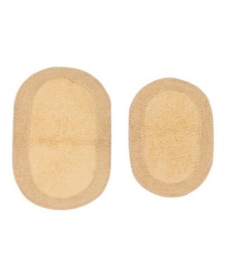 Home Weavers Double Ruffle 2-Pc. Bath Rug Set